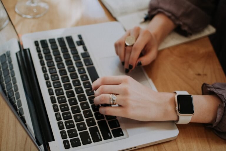 Student exploring free AI tools on a laptop