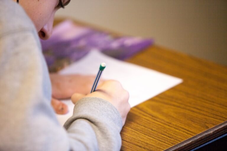 SSC exam preparation - student writing test